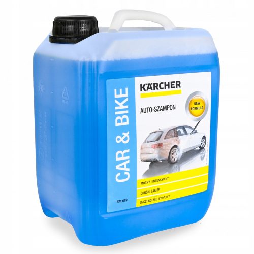 AKTÍV HAB Sampon Autó és Gépkocsi Tisztításához - KARCHER RM-619 (6.295-360.0) - 1 Liter, Biológiailag Lebomló, Gyorsan Öblíthető