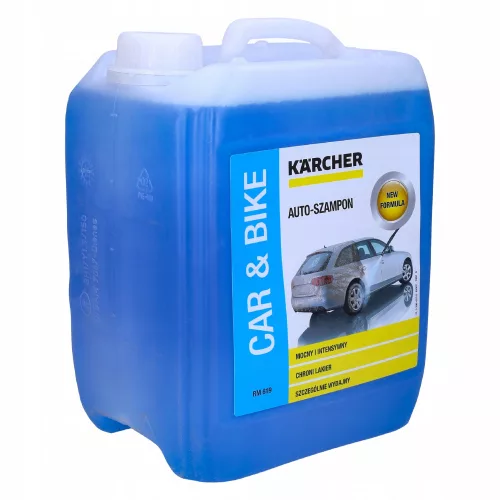 AKTÍV HAB Sampon Autó és Gépkocsi Tisztításához - KARCHER RM-619 (6.295-360.0) - 1 Liter, Biológiailag Lebomló, Gyorsan Öblíthető