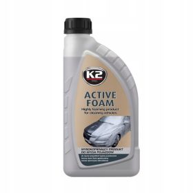   K2 Active Foam aktív hab 1L – autómosáshoz, hóhatású tisztítás, makacs szennyeződések eltávolítására