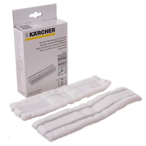 2x Mikroszálas Törlőkendő KARCHER WV 1, 2, 5, 50, 60 Kompatibilitással