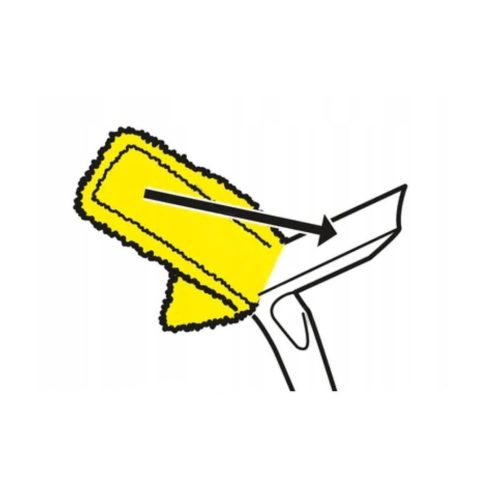 Mikroszálas rongy, párna Karcher WV 2, WV 5, WVP10 ablaktisztító gépekhez (2.633-130.0 cikkszám kiváltására)