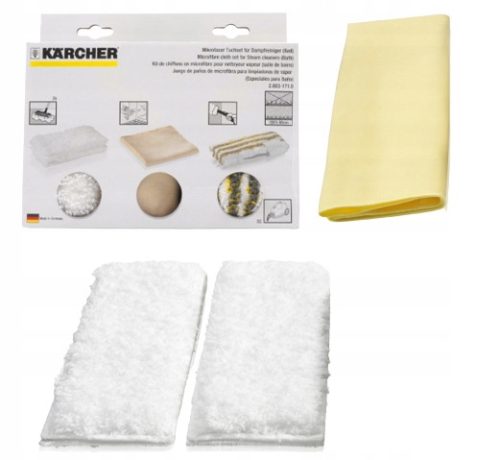 Eredeti Karcher Mikroszálas Padlótörlőkendő Szett (2 db), Kompatibilis: SC 1, SC 2, SC 3, KST 2