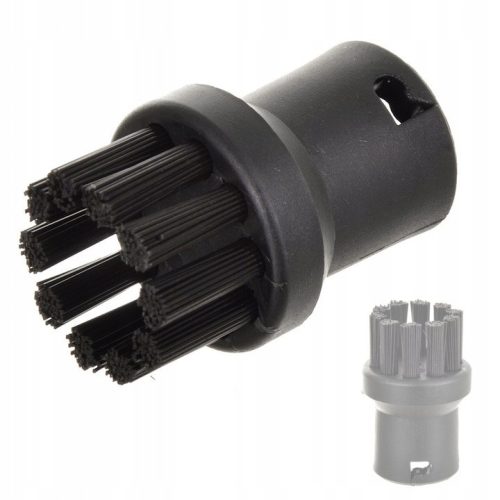 3 db kerek kefe Karcher SC gőztisztítókhoz  (2.863-264.0 cikkszám kiváltására) 1 db sárgaréz, 2 db műanyag sörtés kefe