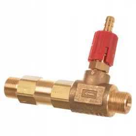   Kémiai Injektor 3/8" Külső Menet - 1,4 mm Piros 8-15 l/perc, Max. Nyomás: 250 bar, Max. Hőmérséklet: 90°C