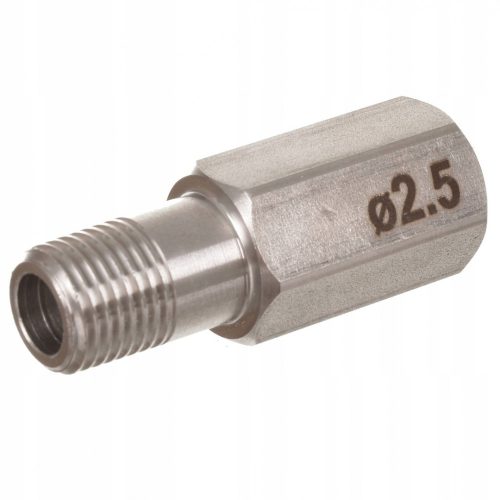 INJEKTOR vegyszeres kefe fúvóka 1/4" P.A 21.0800.25, 2,5 mm, 120 bar nyomású, 40 l/perc, SS 303
