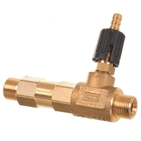 Injektor Kémiai Szelep Professzionális Alkalmazásra 3/8" M-M 1,2 mm Fekete 5-10 liter/perc