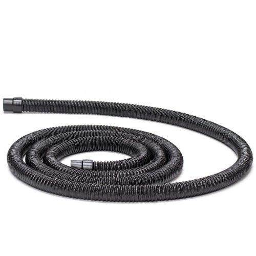 Vízelvezető tömlő T-Racer keféhez, 2 méteres, rugalmas műanyag, fekete, visszaszívással