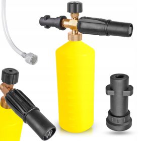   Sárga habosító egy literes tartállyal  Karcher K2, K3, K4, K5, K6 magasnyomású mosókhoz 1,25 mm-es fúvókával