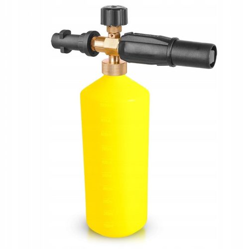 Sárga habosító egy literes tartállyal  Karcher K2, K3, K4, K5, K6 magasnyomású mosókhoz 1,25 mm-es fúvókával