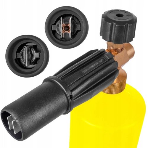 Sárga habosító egy literes tartállyal  Karcher K2, K3, K4, K5, K6 magasnyomású mosókhoz 1,25 mm-es fúvókával