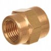 Sárgaréz szűkítő, csatlakozó adapter 3/8"F belső menetről -  1/4"F belső menetre