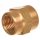 Sárgaréz szűkítő, csatlakozó adapter 3/8"F belső menetről -  1/4"F belső menetre
