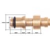 Adapter Tömlőcsatlakozó Lavor Click - M22 Menet, 14 mm-es Szár