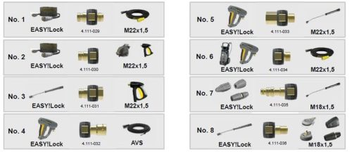 Eredeti Kärcher 2-es adapter (M22 belső menet - EASY!Lock külső, 4.111-030.0)