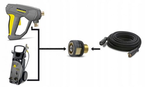 6 Easy Lock Force adapter - Karcher HD HDS tömlőhöz (Easy Lock TR22 menetes csatlakozót alakít át M22 szabvány menetre) 4.111-034.0