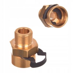   Sárgaréz adapter Karcher HD és HDS magasnyomású mosókhoz, 10 mm-es dugós csatlakozót 3/8" külső menetre alakít át (1 db)