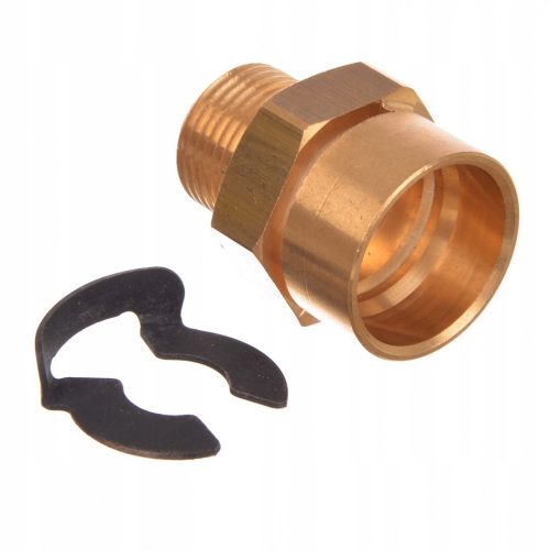 Sárgaréz adapter Karcher HD és HDS magasnyomású mosókhoz, 10 mm-es dugós csatlakozót 3/8" külső menetre alakít át (1 db)