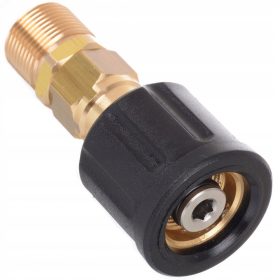   Karcher HD HDS Kranzle M22M-M22F Forgó Csatlakozó - Magasnyomású Mosó Adapter Készlet, 6 darabos, Autolock Márka, M22 Kompatibilis 3/8 és 3/4 Hüvelykes Gyorscsatlakozókkal