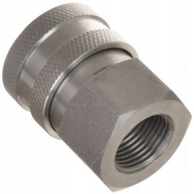   Rozsdamentes acél 3/8 hüvelyk menetes aljzat gyorscsatlakozó magasnyomású mosókhoz, 200 bar, 90°C, 40 l/perc