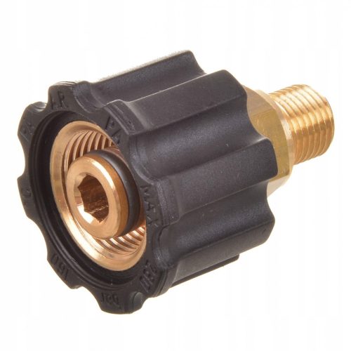 Adapter M22 belső menetről (14mm-es dugóval) 1/4" külső menetre alakít át - Karcher HD HDS magasnyomású mosókhoz