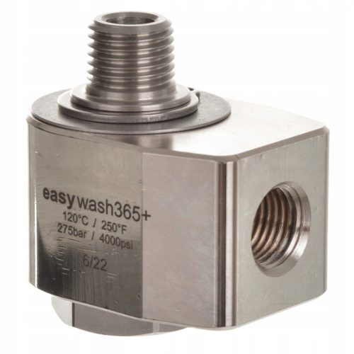 360°-os Forgócsatlakozó az Easywash365+ Forgókarhoz, Rozsdamentes Acél, 3/8" Női - 1/4" Férfi