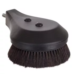   Forgó mosókefe természetes sörtével, 1/4" külső menettel