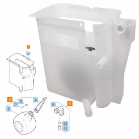   Eredeti Karcher komplett víztartály úszószeleppel, kompatibilis HDS 655, 695, 699, 755, 795, 895, 995, 1150, 1195, 1295 modellekkel (3.593-082.0)