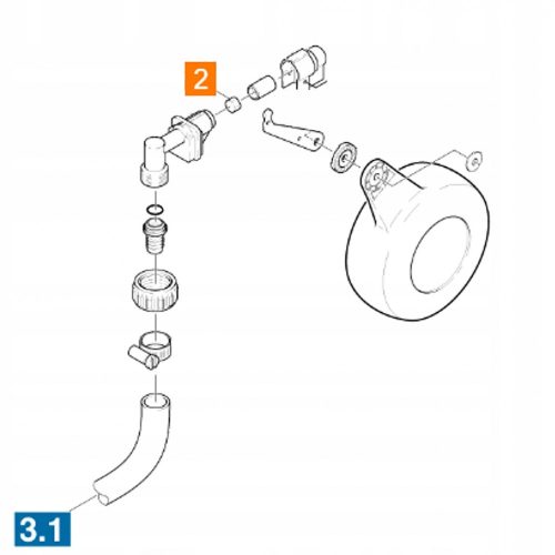 Visszacsapó szelep lapos tömítés Kärcher HDS modellekhez - 12mm x 6.9mm