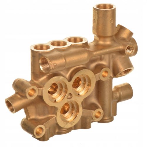 Szivattyúfej KARCHER HDS 558, 601, 698 C/C ECO/CS magasnyomású mosókhoz (4.550-459.0)  14 mm-es dugattyúhoz