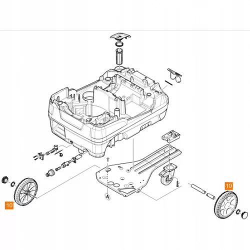 Kärcher Eredeti Kerektárcsa 245 mm Átmérővel - Kompatibilis HDS és HD Modellekkel