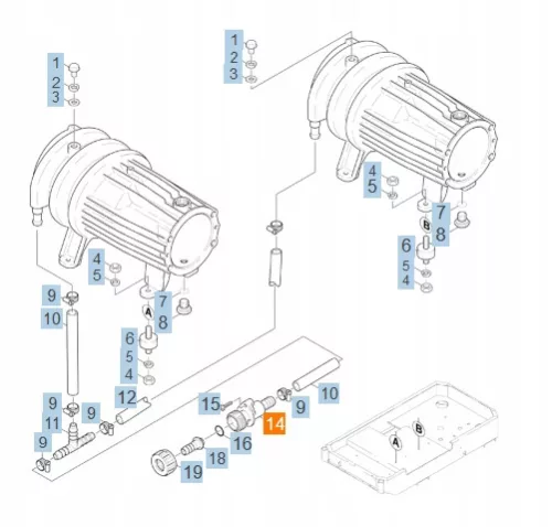 Vízcsatlakozó Rövidítő Csatlakozó Karcher HDS 695 895 995 1295 (5.427-154.0)