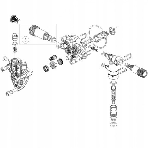 Eredeti szívócső csatlakozó - Nilfisk C135.1 X-Tra magasnyomású mosókhoz (128501507)