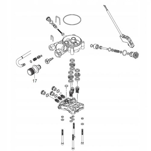 Nilfisk szívócsonk, vízcsatlakozó E130 E140 E145 E150 E160 D130 D140 sorozatú magasnyomású mosókhoz (128500515)
