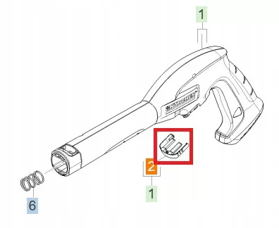 Eredeti Karcher csapos szorító (bilincs) K2, K3 pisztolyhoz (5.037-333.0)