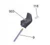 Eredeti Karcher Rögzítő Csat Click Connect Tömlőhöz K4, K5 (9.039-336.0)