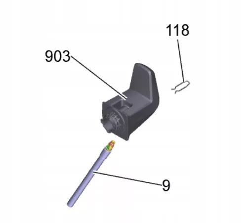 Eredeti Karcher Rögzítő Csat Click Connect Tömlőhöz K4, K5 (9.039-336.0)