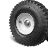 Univerzális porszórt acél szállítókocsi / alváz magasnyomású mosók építéséhez (10" pneumatikus kerekek, fekete, 250 kg teherbírás)