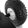 Univerzális porszórt acél szállítókocsi / alváz magasnyomású mosók építéséhez (10" pneumatikus kerekek, fekete, 250 kg teherbírás)