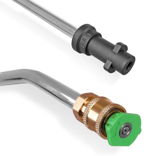 Gyorscsatlakozós fúvóka készlet és 15°-os hajlított lándzsa Karcher K2-K6 magasnyomású mosókhoz bajonett csatlakozással