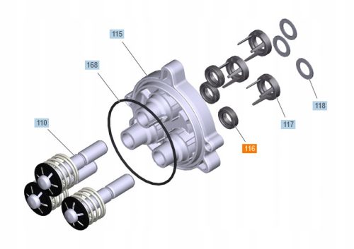 Eredeti Karcher dugattyú olajtömítés Karcher K, HD és HDS sorozatú magasnyomású mosókhoz - 1 db 12x18x5/6/1 "O" (6.363-633.0)
