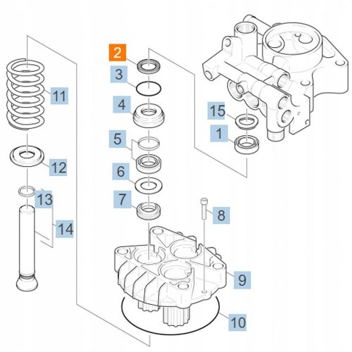 Nyomógyűrűs Tárcsa Alátét 20x30x2 mm Kärcher Mosóhoz (6.365-379.0)