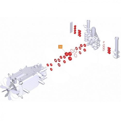 Karcher HD Alacsony Nyomású Tömítőgyűrű Hüvely - Sárgaréz, 12 mm