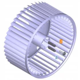   Ventilátorközpont Rögzítő Csavar Kärcher HDS 6x36-hoz (7.318-111.0) - Eredeti Fúvóventilátor Ék