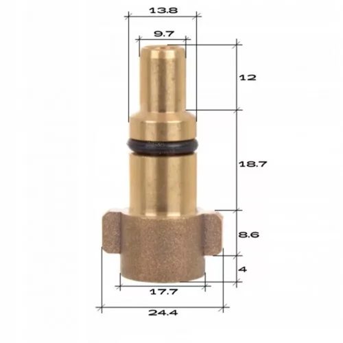 Adapter Nilfisk Stihl Husqvarna magasnyomású mosók Karcher K sorozatú tartozékok csatlakoztatásához