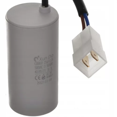 NILFISK 25µF Kondenzátor Kábellel - Kompatibilis C130, C135, E130, E140, E145, E150 Mosókhoz