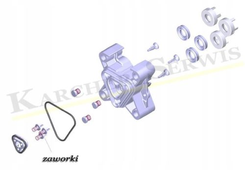 Szívószelep készlet Karcher K3, K4, K5 Full Control magasnyomású mosókhoz - 3 db (9.001-275.0)