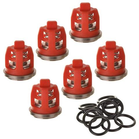 Javítókészlet Kranzle Szelepek és O-Gyűrűk - 6 db Szelepek, 12 db O-Gyűrű, Kompatibilis AQ, AY, K /40.062-1/ - B / D / HD / Profi-Jet / Quadro / Therm / W Sorozatokhoz