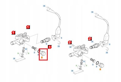Menetes dugó túlfolyószelephez Karcher K7, K 720 sorozatú magasnyomású mosókhoz (5.411-120.0)