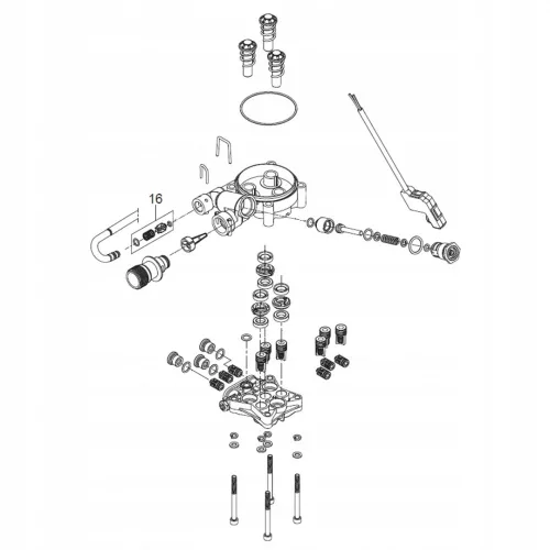 Visszacsapós Átfolyószelep Nilfisk D130 - E160 Mosóhoz, Eredeti (12850062)