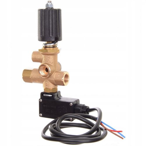 MTM BP9 Bypass visszacsapó szelep nyomásszabályozással és mikrokapcsolóval – 3/8" belső menetes csatlakozással, 280 bar